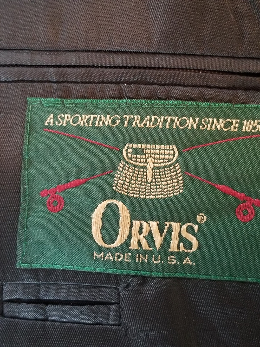 Men's Orvis Navy Blazer Size 50R - Picture 2 of 7